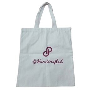 Poshmark @handcrafted canvas tote bag posh swag merch